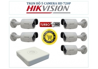 Trọn bộ 5 camera hikvision