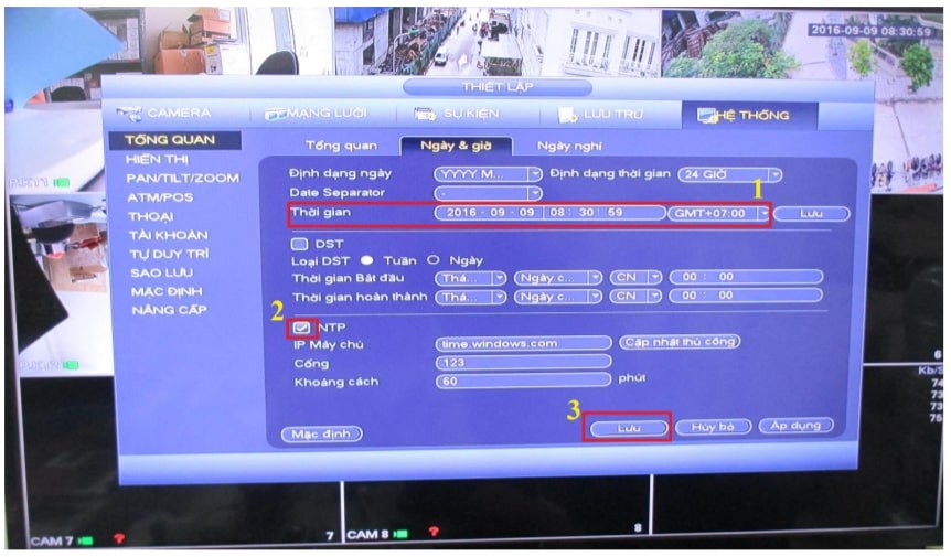 Cài đặt đầu ghi camera Dahua