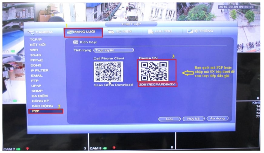 Xem camera Dahua bằng P2P