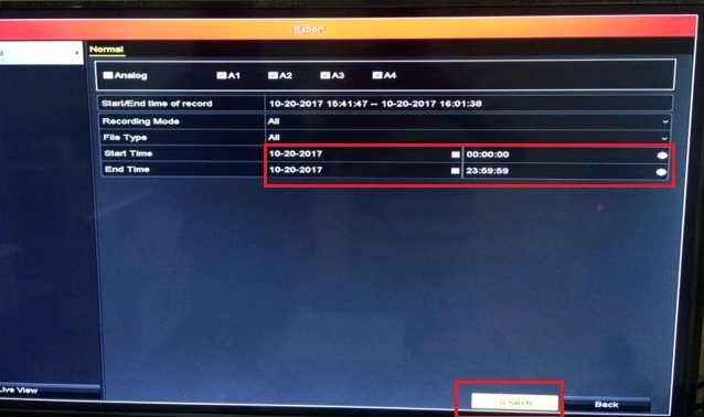 sao chép dữ liệu trên đầu ghi camera hikvision