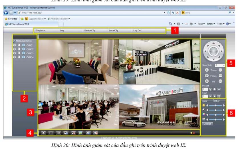 Cài đặt đầu ghi AHD Vantech trên trình duyệt Web