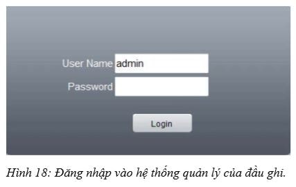 Đăng nhập vào đầu ghi Vantech bằng trình duyệt Web