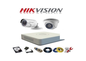 Trọn bộ 2 camera Hikvision