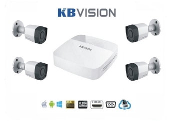 Trọn bộ 4 camera kbvision